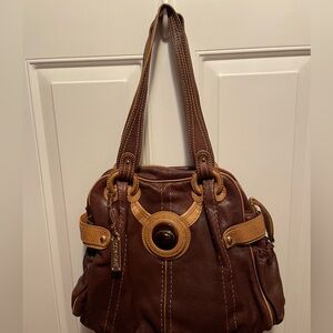 Lockhart Brown Leather Handbag EUC with dust bag